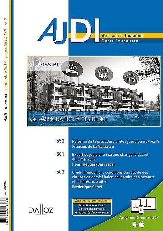 AJDI 09 2017 VALEUR LOCATIVE JUDICIAIRE PH FAVRE REGUILLON IFC EXPERTISE