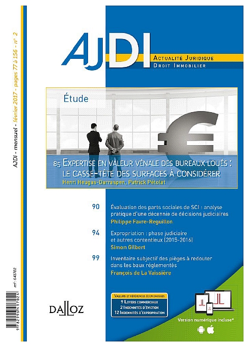 ÉVALUATION DES PARTS SOCIALES DE SCI : ANALYSE PRATIQUE D’UNE DÉCENNIE DE DÉCISIONS JUDICIAIRES ÉVALUATION DES PARTS SOCIALES DE SCI : ANALYSE PRATIQUE D’UNE DÉCENNIE DE DÉCISIONS JUDICIAIRES