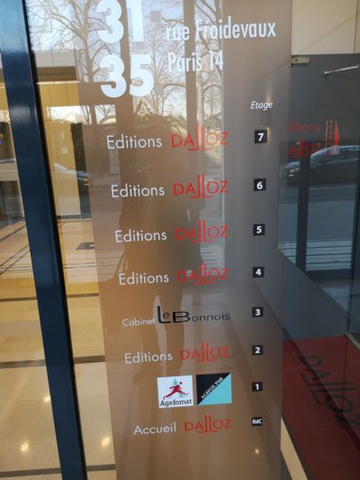 Le Cabinet IFC EXPERTISE FAVRE-REGUILLON invité à  parcourir plus de 60 années d'actualité juridique dédiée à  l'actualité immobilière, dans les murs des Editions DALLOZ