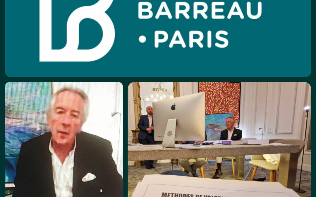 Intervention de l’expert Philippe Favre-Réguillon pour les avocats du Barreau de Paris