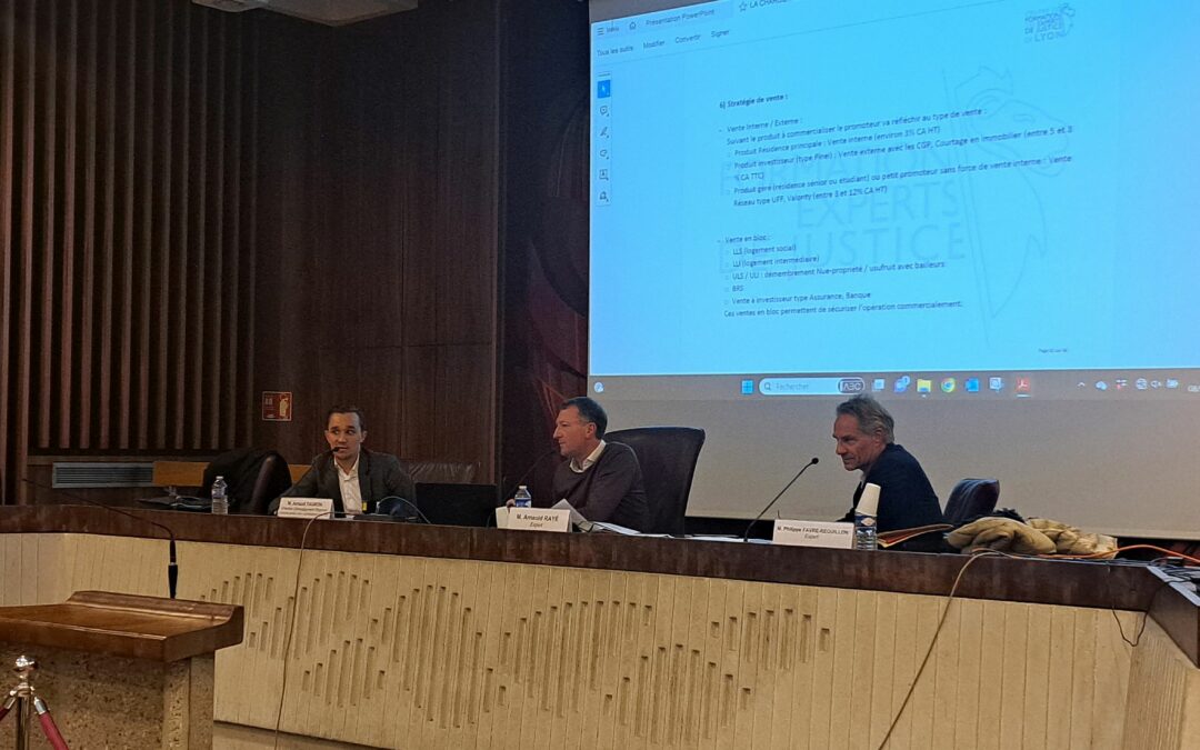 Notre Cabinet intervenait ce 8 novembre 2023, pour une formation sous l’égide de la Cie des Experts judiciaires de Lyon