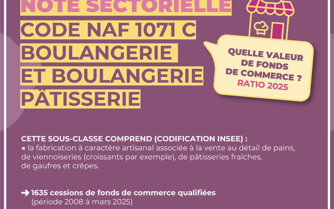 Nouvelle NOTE SECTORIELLE Boulangerie / code NAF INSEE 1071C