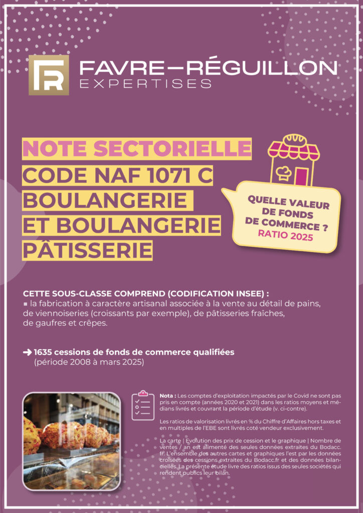 NOTE SECTORIELLE CODE NAF 1071 C BOULANGERIE-PÂTISSERIE NOTE SECTORIELLE CODE NAF 1071 C BOULANGERIE-PÂTISSERIE
